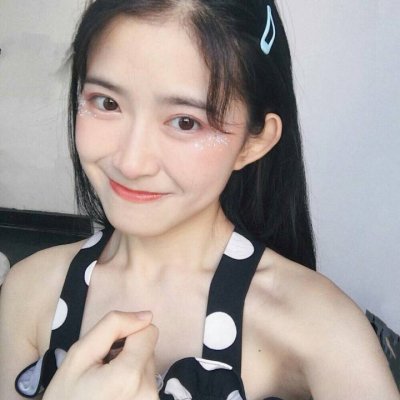 qq头像女生原宿风蓝色图片
