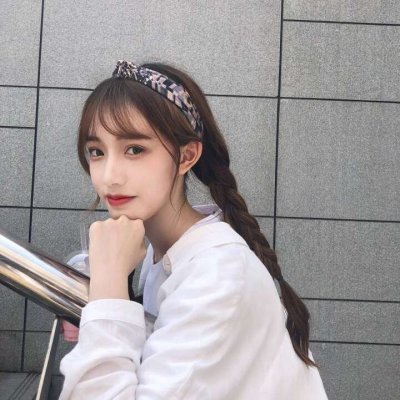 qq头像女生原宿风蓝色图片
