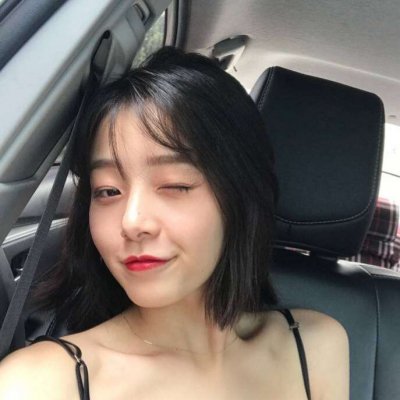 qq头像女生原宿风蓝色图片