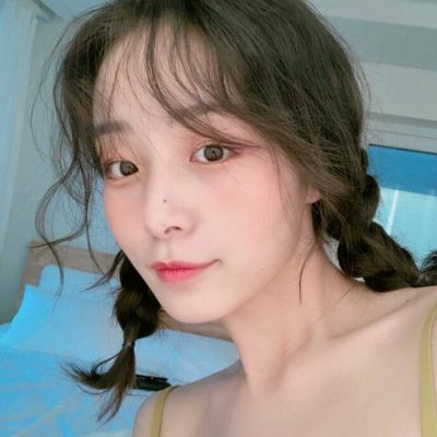 qq头像女生原宿风蓝色图片