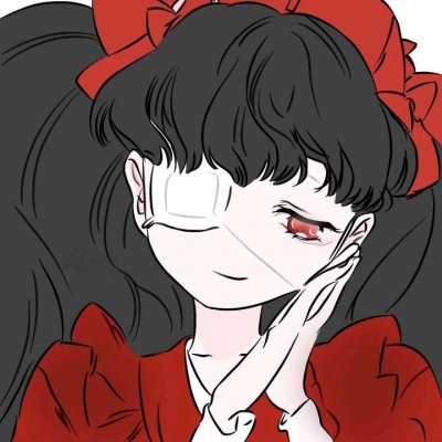 冷酷黑白动漫女生头像图片