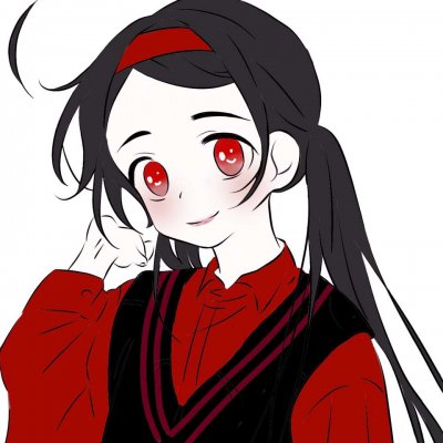 冷酷黑白动漫女生头像图片