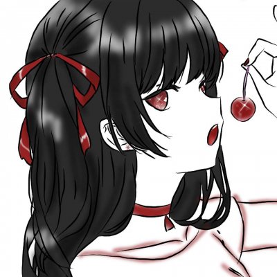 冷酷黑白动漫女生头像图片