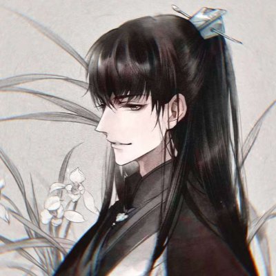 好看的古风头像真人男生头像蓝色背景图片