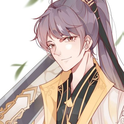 好看的古风头像真人男生头像蓝色背景图片图片