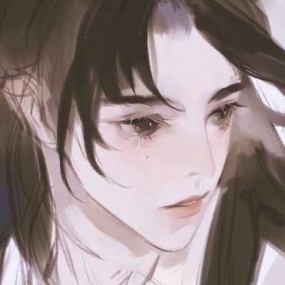 好看的古风头像真人男生头像蓝色背景图片图片