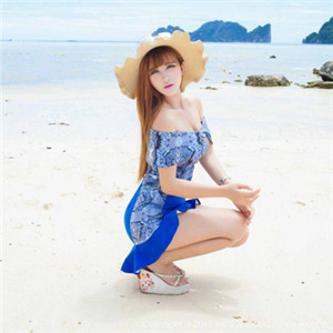 海边美女唯美好看头像好看的 爱蜜社模特美女lalababy图片图片