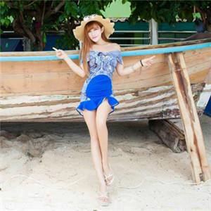 海边美女唯美好看头像好看的 爱蜜社模特美女lalababy图片图片