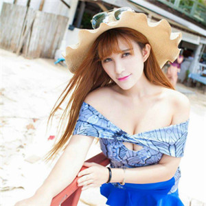 海边美女唯美好看头像好看的 爱蜜社模特美女lalababy图片图片