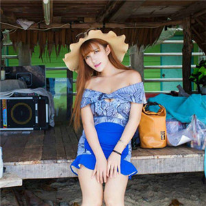 海边美女唯美好看头像好看的 爱蜜社模特美女lalababy图片图片