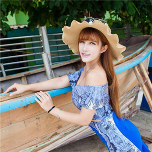 海边美女唯美好看头像好看的 爱蜜社模特美女lalababy图片图片