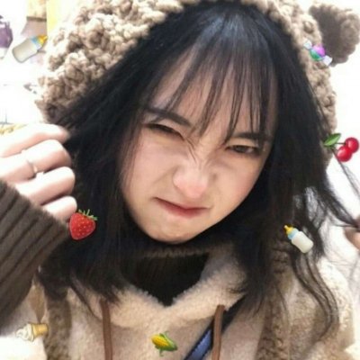 个性短发女生手绘头像图片