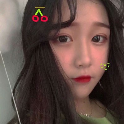 个性短发女生手绘头像图片