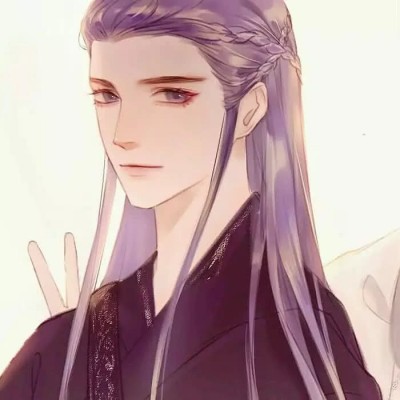 微信古风头像男高清稀有绿色头发男生头像高清图片大全图片图片