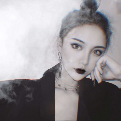 手绘女生头像彩色大全图片