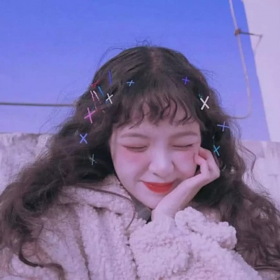 qq手绘简约头像女生图片