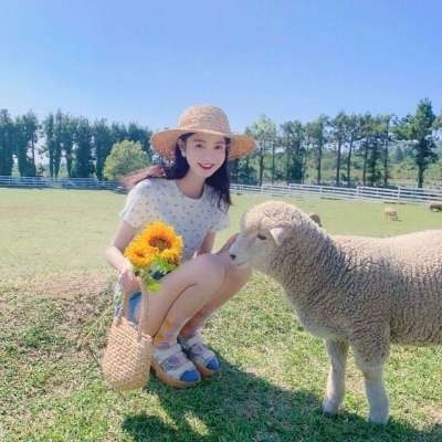 qq手绘简约头像女生图片