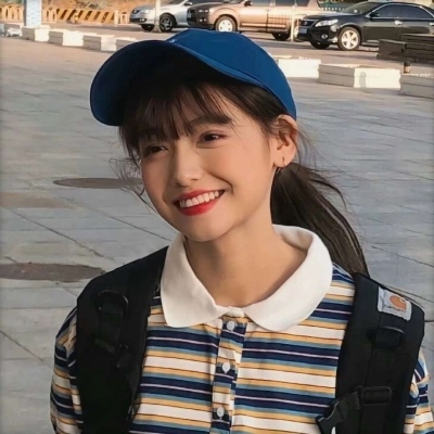 唯美女生头像侧脸短发图片