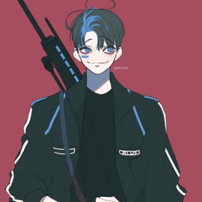 qq男生头像带扇子图片