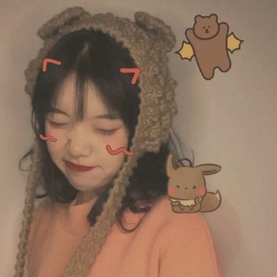 个性短发女生手绘头像图片