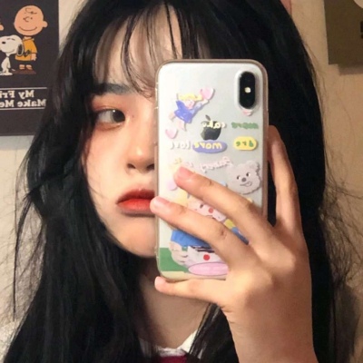 卡通比心头像女生头像图片