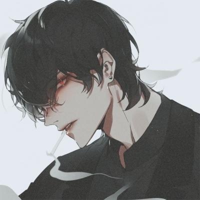 比较丧的动漫QQ头像男生姓氏汪图片