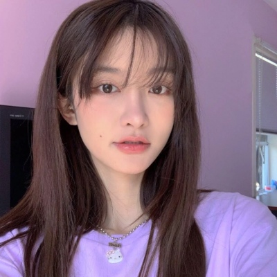 qq头像女生染发彩色