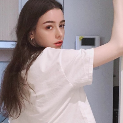 短发侧面图片女生头像