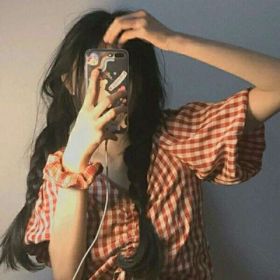 古装手绘背影头像女生