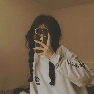 古装手绘背影头像女生