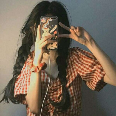 古装手绘背影头像女生