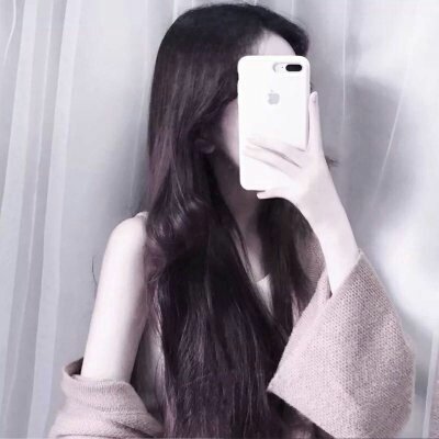 古装手绘背影头像女生