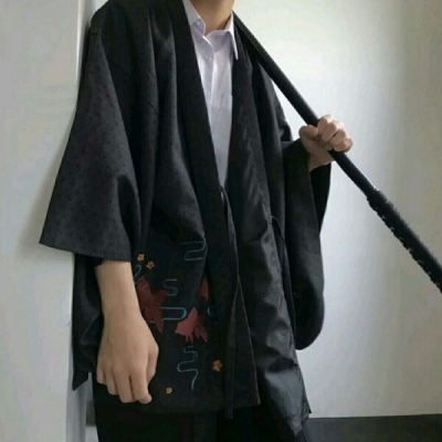 男生头像动漫黑白2次元图片
