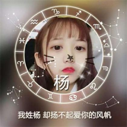 十二星座好看头像女生带字，每个姓氏的专属句子一句情话