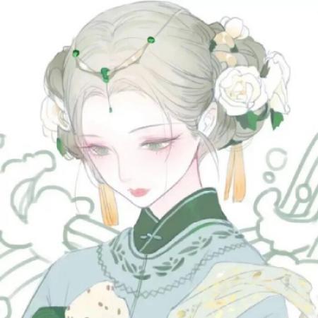 手绘古风美女唯美好看头像 手绘淡雅美女图片
