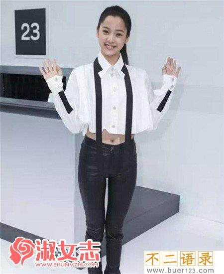 欧阳娜娜皮裤有阴沟 欧阳娜娜凸点 胸为什么大图片