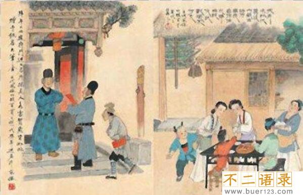 古人是怎么过年的？净庭户、贴门神、钉桃符、燃爆竹、拜年图片