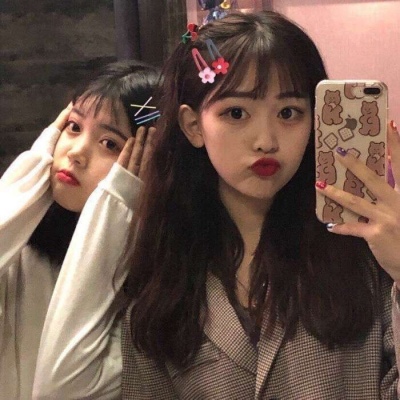 闺蜜小学生剪霸气头发女生头像图片