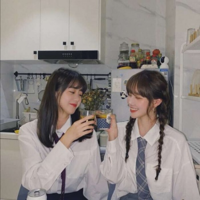 闺蜜小学生剪霸气头发女生头像图片