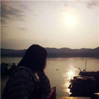 女生头像意境夕阳下图片