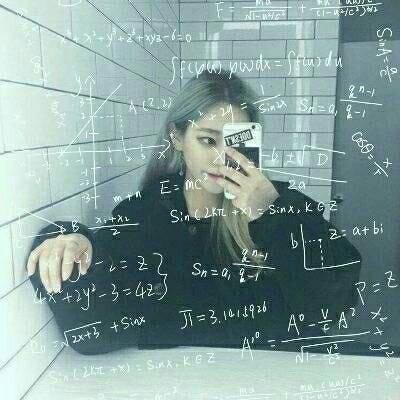 数学公式女生头像 看的头都炸了图片