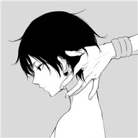 黑白意境动漫男生头像 天不老情难绝