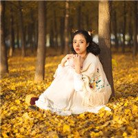 小清新森系美女头像 有美人兮图片