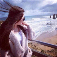 海边创意个性女生头像 枫叶流丹图片