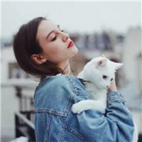 养猫咪的女孩头像 临别殷勤重寄词图片