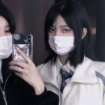 高清二人闺蜜梳两个辫子的女生头像图片