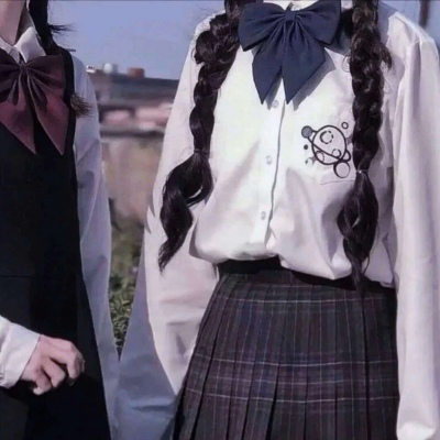 高清二人闺蜜梳两个辫子的女生头像图片