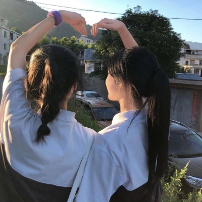 闺蜜穿JK制服的可爱女生闺蜜头像图片