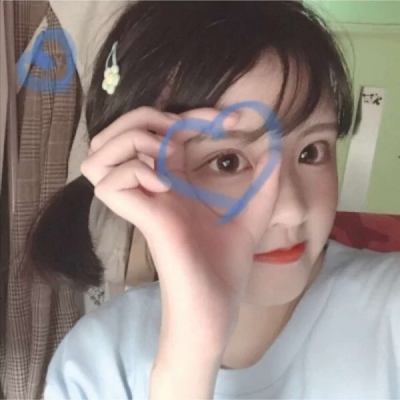 高清可爱仙韩系中性短发女生头像图片