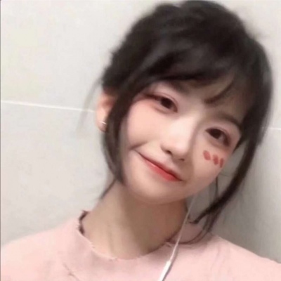 高清可爱仙韩系中性短发女生头像图片